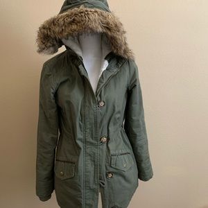 Green Anorak hooded jacket